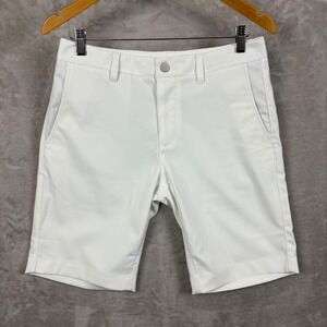 Bonobos Golf Mens White Performance Stretch Flat Front Shorts Size 30